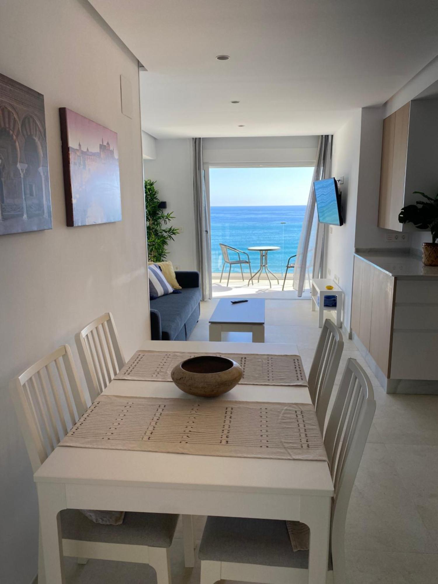 Playa Malagueta Vistas Frontal Al Mar Con Dos Dormitorios 말라가 외부 사진